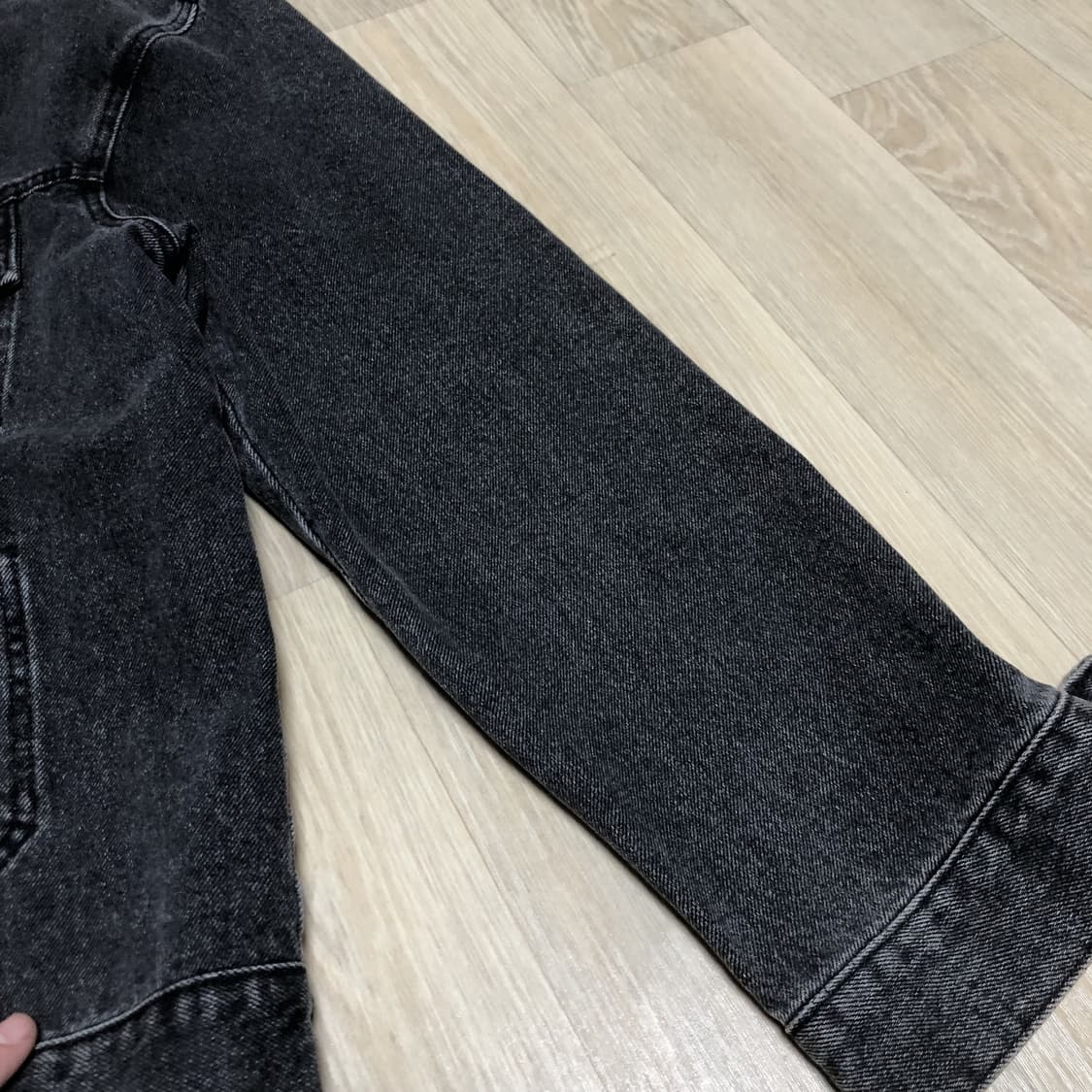 (L) 브랜디드 BRANDED 2001 슬로우 워커 데님 자켓 블랙 자켓 상품이미지4