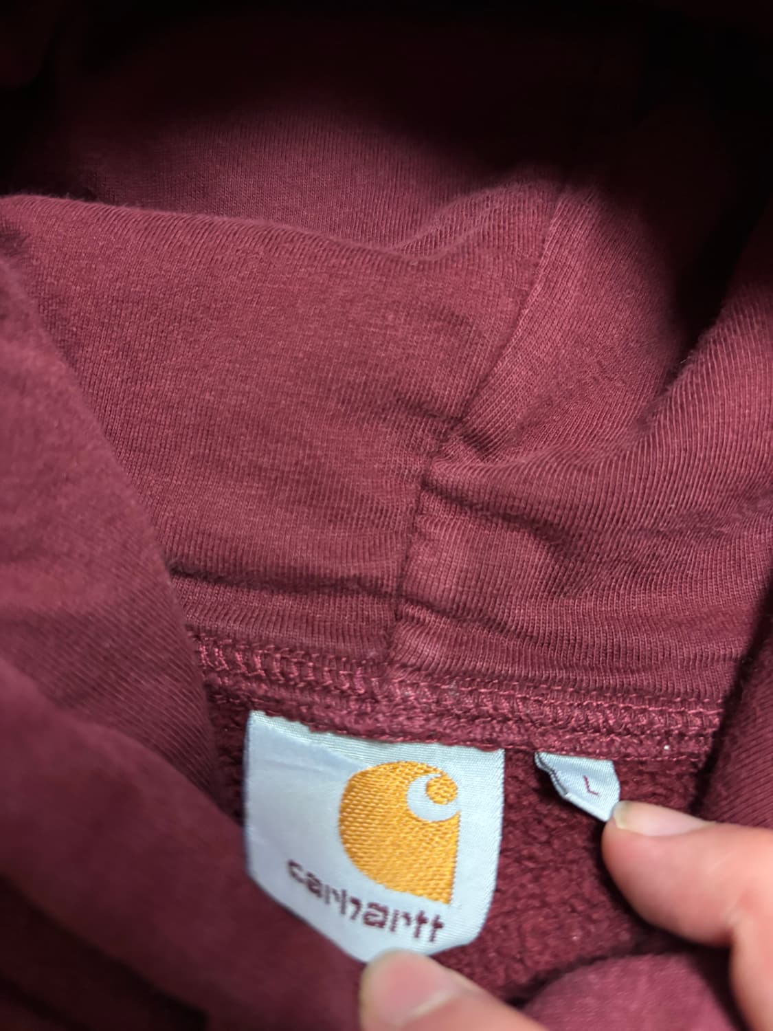 칼하트 버건디 후드티 상품이미지5