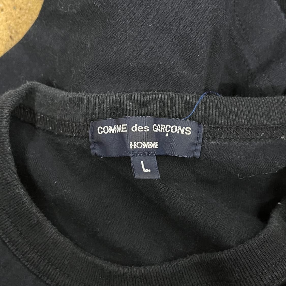 꼼데가르송 블랙 반팔티셔츠 상품이미지4