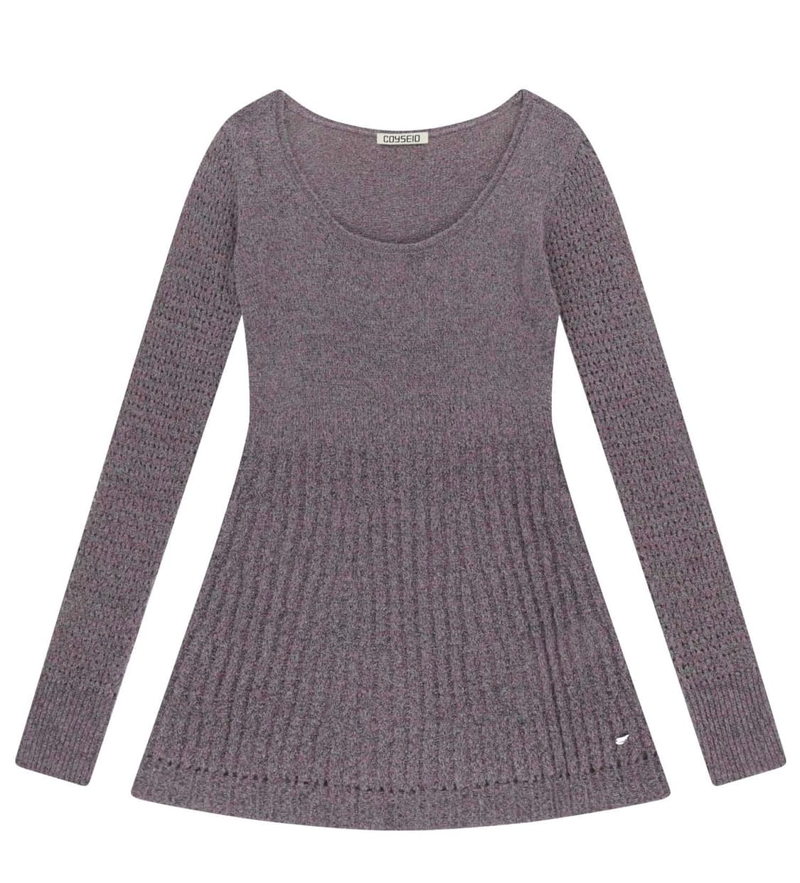코이세이오 SOFT BELL KNIT 퍼플그레이 상품이미지1