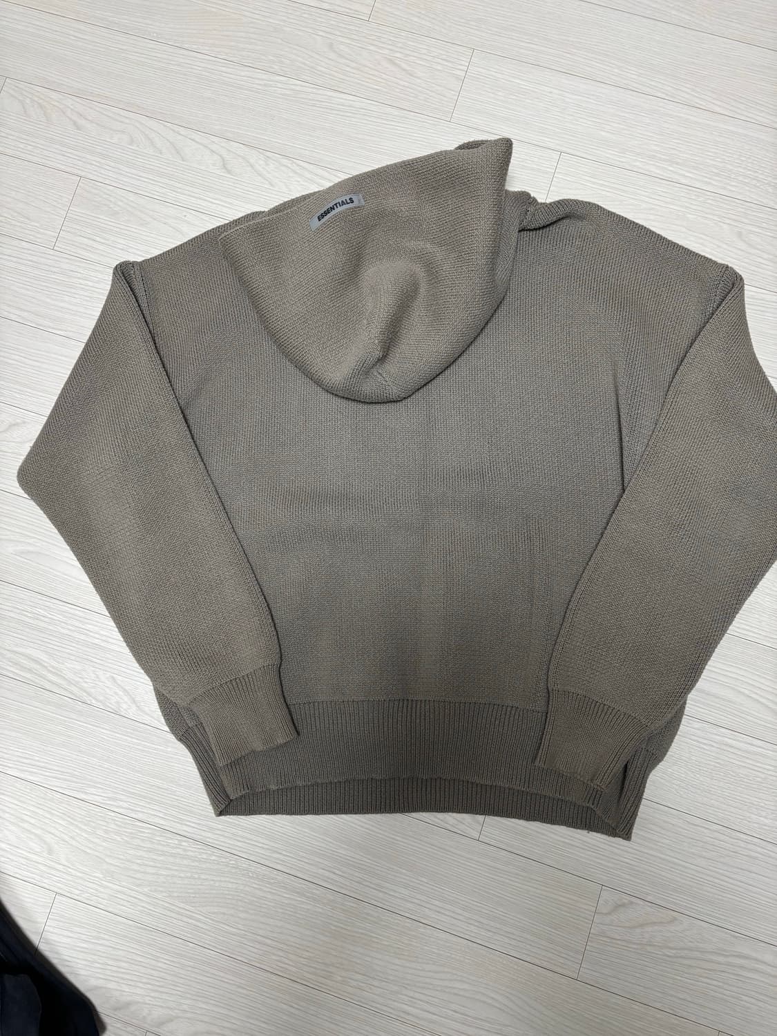 Essentials 니트 후드 TAUPE M 상품이미지2