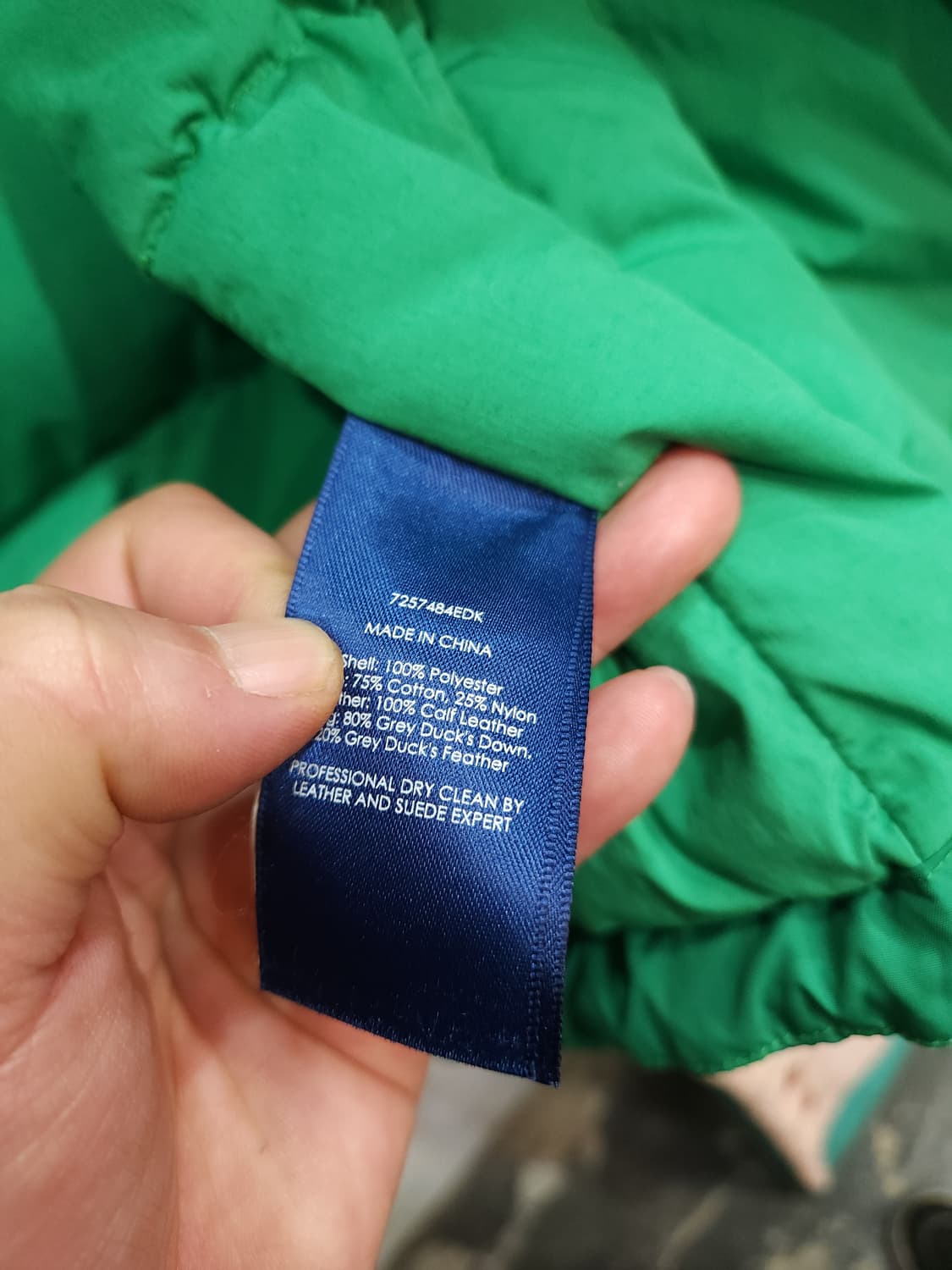 폴로 랄프로렌 그린 푸퍼 다운 자켓
​
 상품이미지7