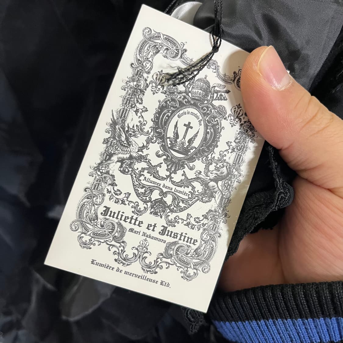 [Juliette et Justine] 고딕 로리타 아일렛 벨벳 자켓 상품이미지8