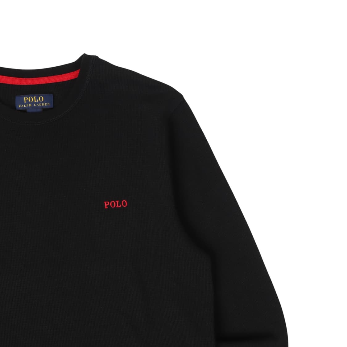폴로 랄프로렌 블랙 로고 베이직 와플 롱슬리브 상품이미지3