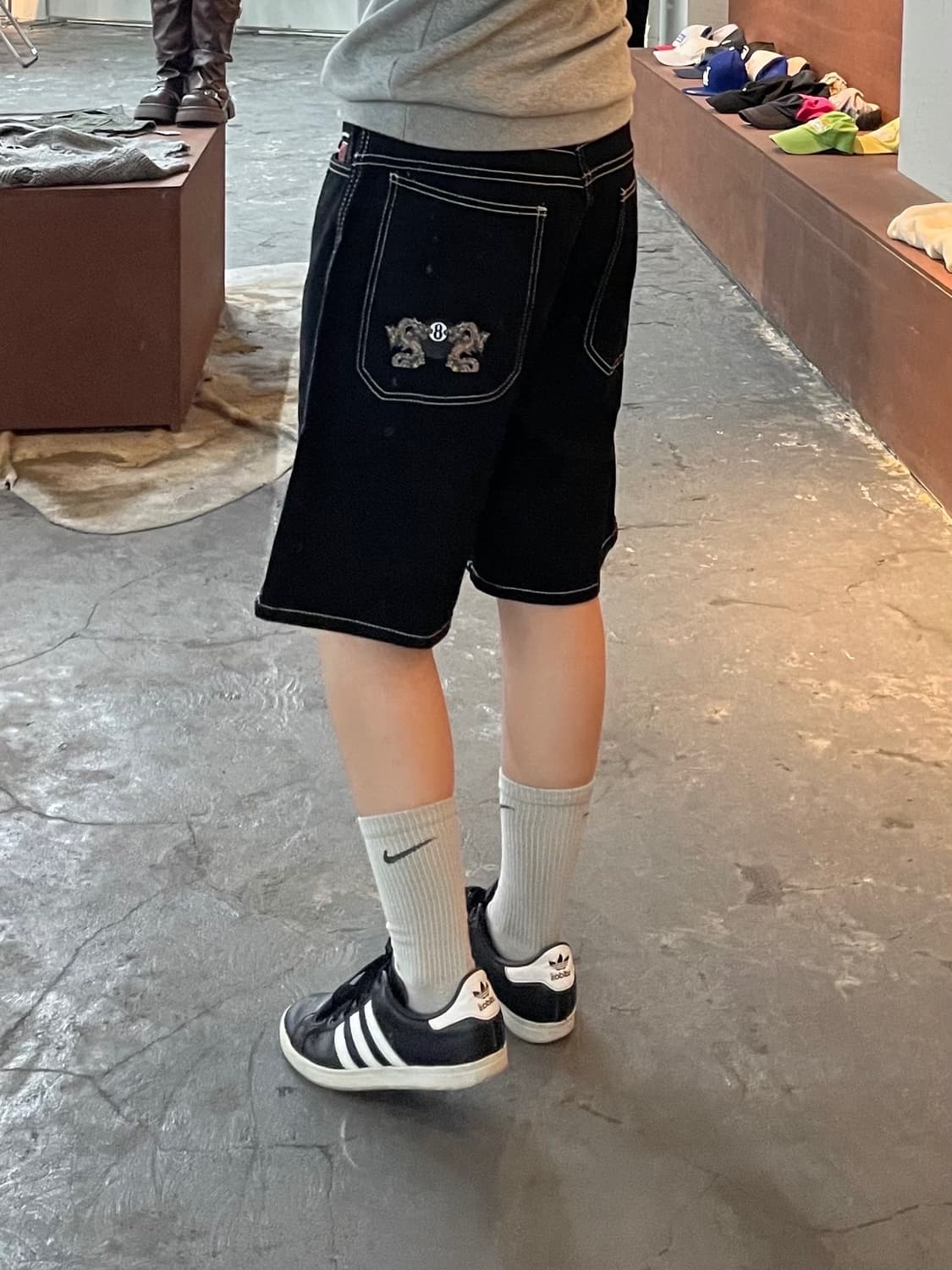 진코 데님 반바지 H589 상품이미지2