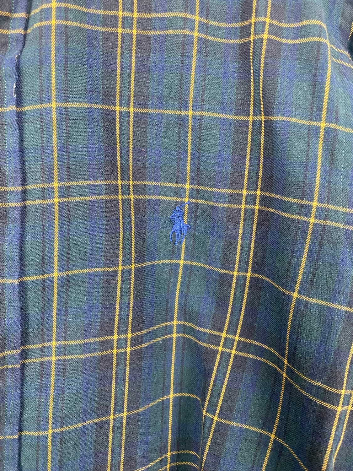 폴로 랄프로렌 그린 체크 셔츠 S 상품이미지3