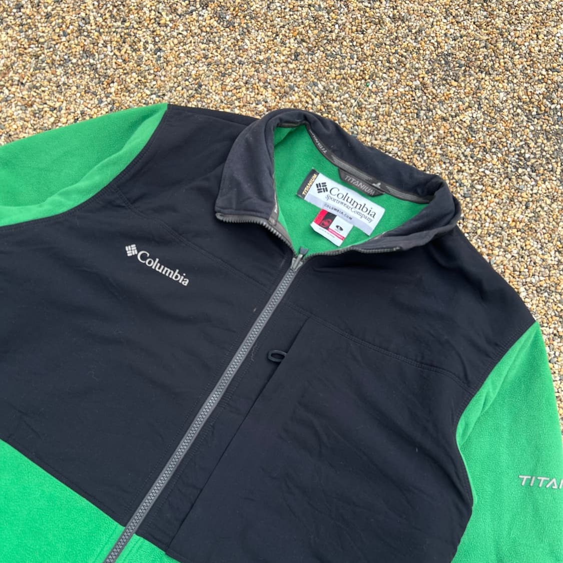 콜롬비아 그린 플리스 자켓 상품이미지2