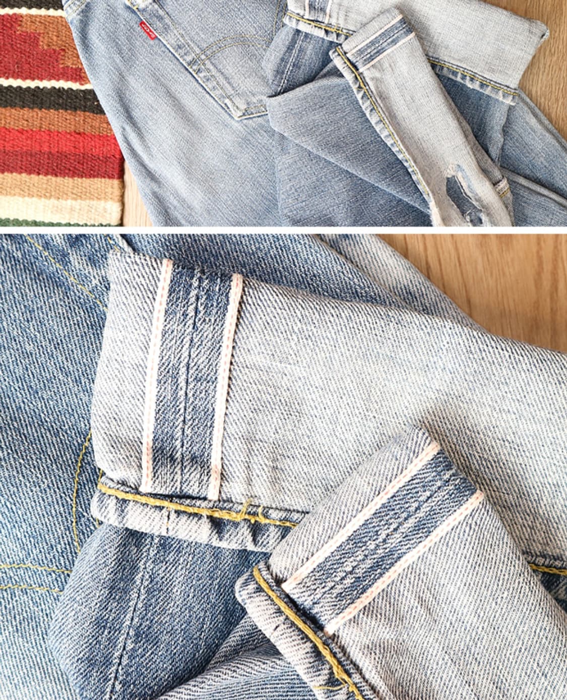 일본판 90S LEVIS LVC 리바이스 702XX 빅 E 셀비지
데님  상품이미지10