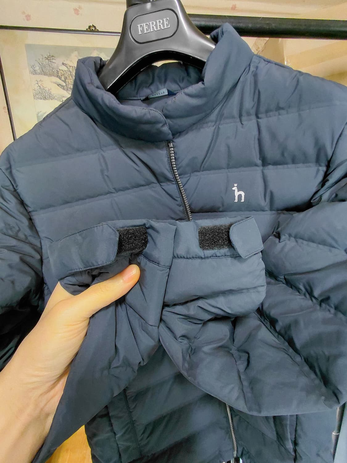 [헤지스골프]덕다운 경량 패딩 100사이즈 상품이미지9