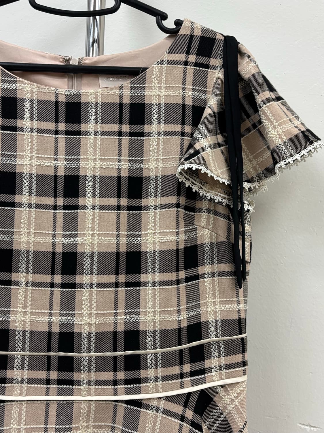 빈티지 연핑크 반팔 원피스 상품이미지3