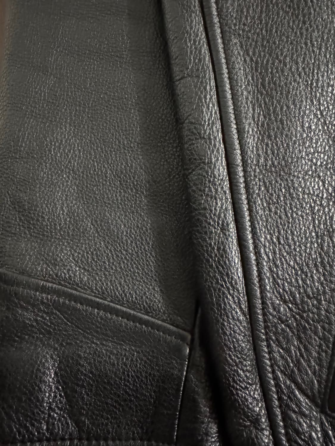 카우하이드 소가죽 하프코트 가죽 자켓 상품이미지3