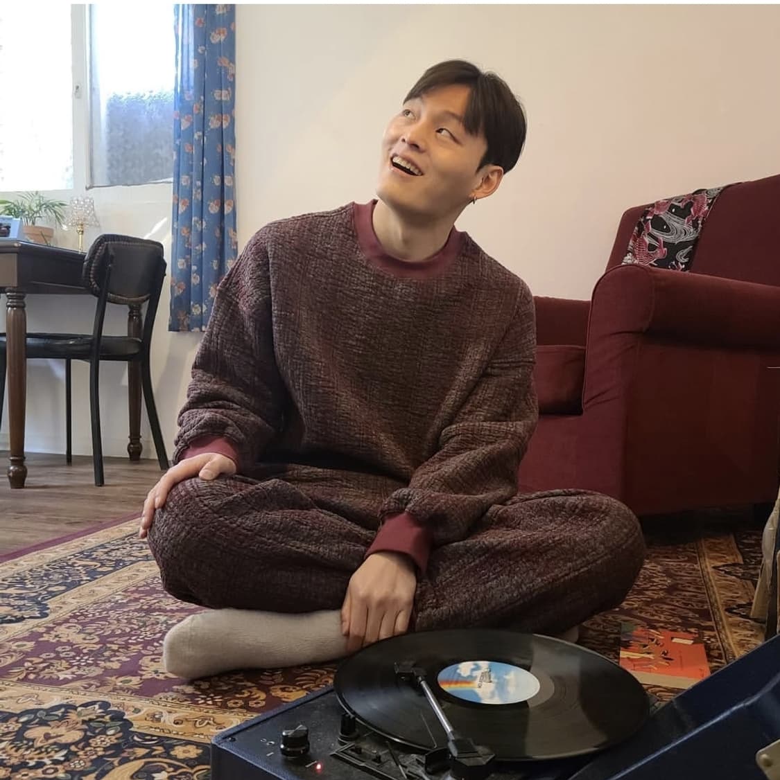 컨츄리파우더 남성 오버핏 보온 맨투맨티 M 겨울티 상품이미지8