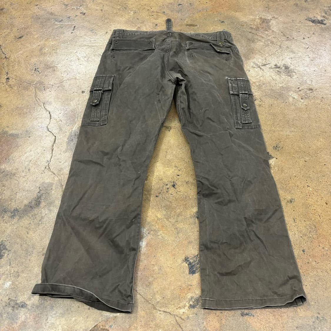[정품/48] 빈티지 워싱 카키 카고 바지 상품이미지3