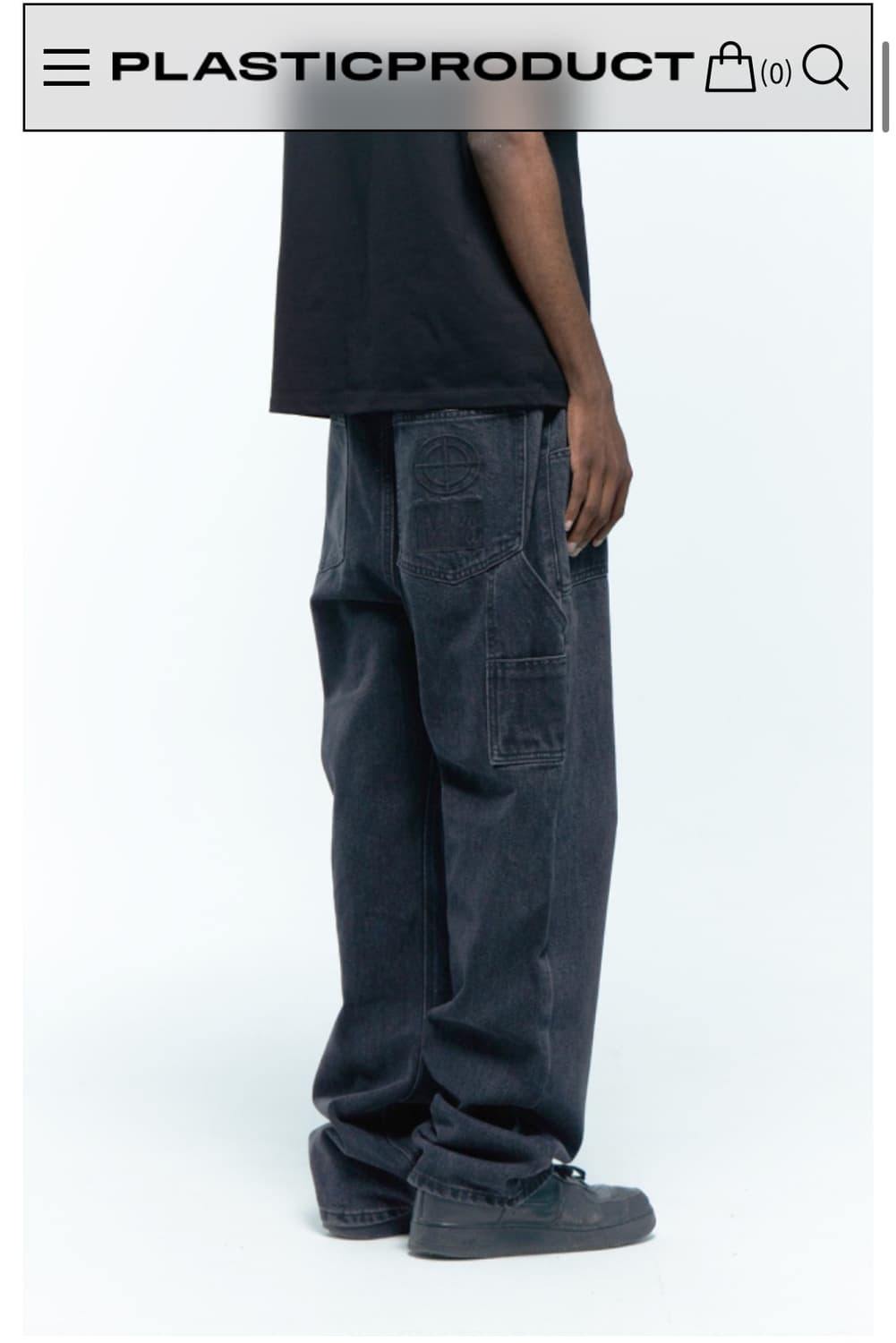 플라스틱 프로덕트 페인터 데님 블랙 m 사이즈 팝니다 상품이미지1
