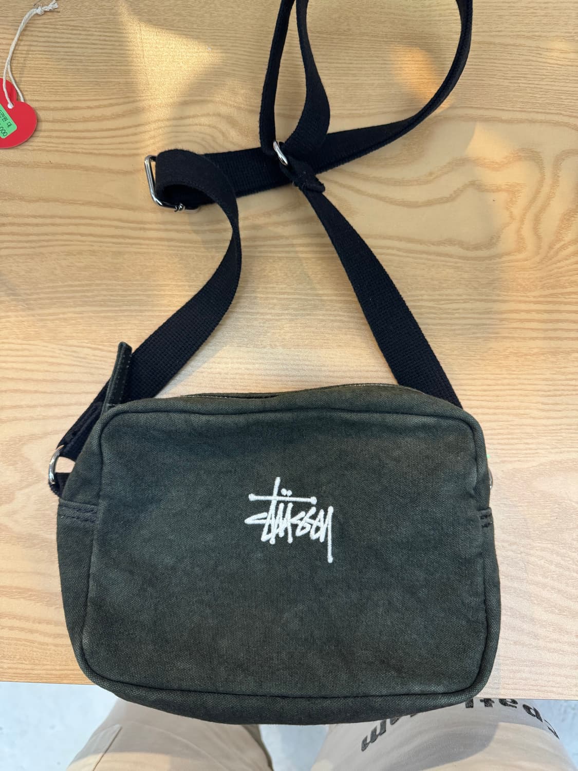 Stussy 스투시 워시드 캔버스 미니 숄더백 블랙 & 백팩 블랙 세트 상품이미지6