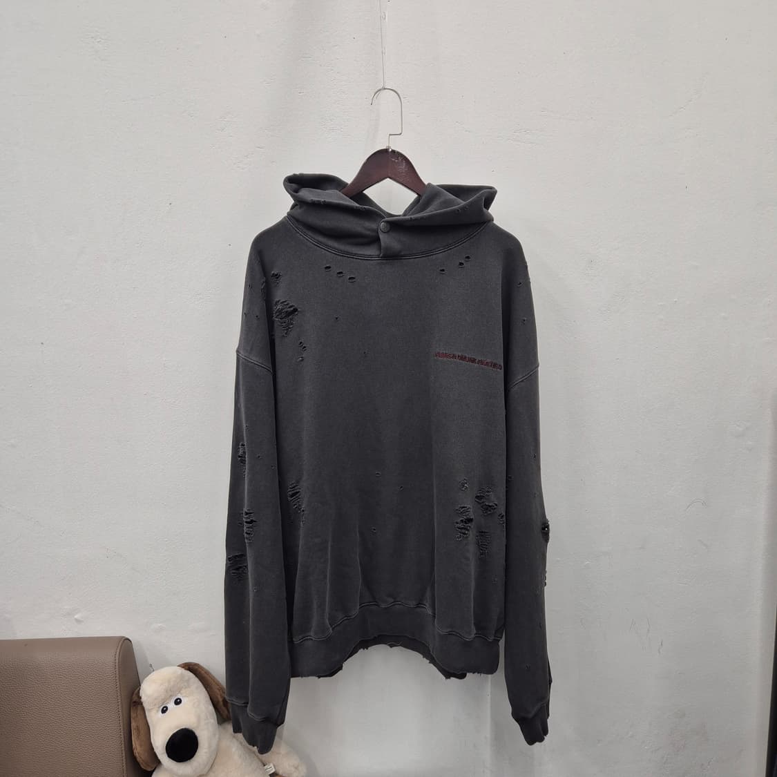 펀치드렁크파티 다모임 가먼트 다이드 후드 3사이즈 상품이미지1