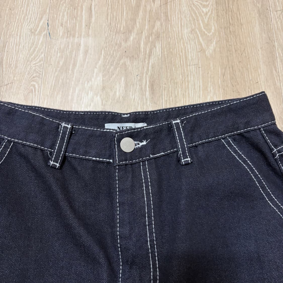 니들제이 스티치 카고 데님 청바지 M/95 상품이미지4