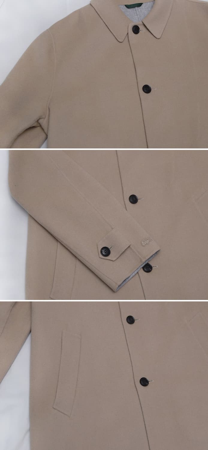 신품급) 라코스테 핸드메이드 싱글 울펠트 오버코트 (105+) 상품이미지8
