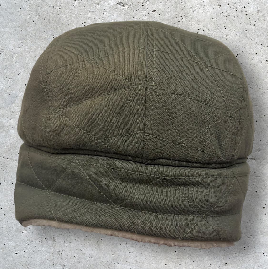 라코스테 귀덮개 퀼팅캡 모자 카키 상품이미지3