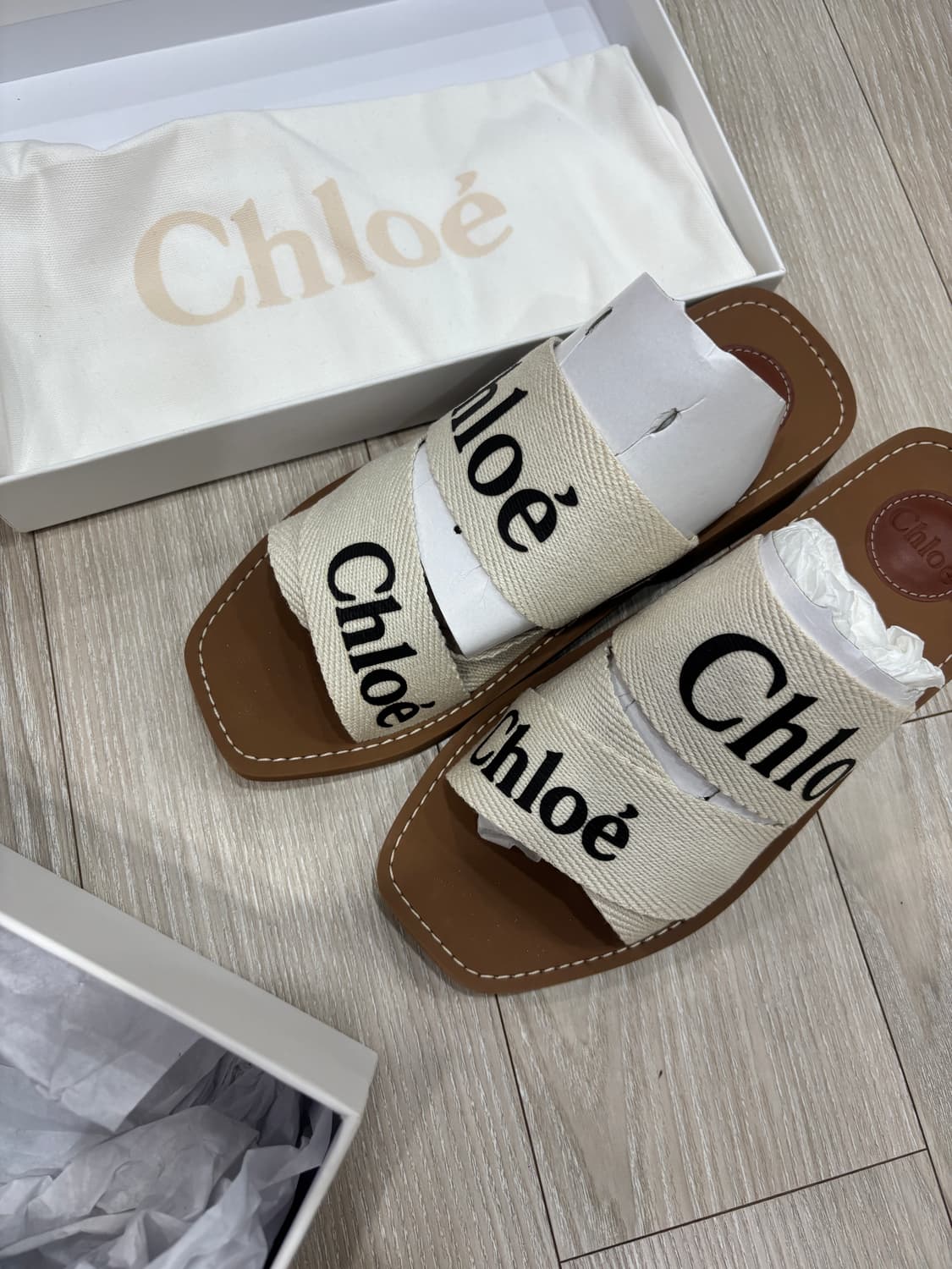 끌로에 슬리퍼 새상품 우디 슬라이드 39 350 상품이미지1