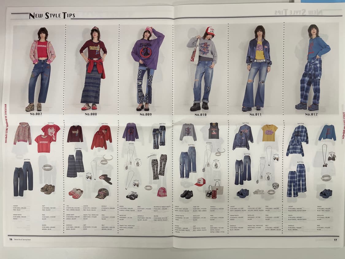 히스테릭글래머 시즌 매거진 브로셔 A 세트 HYSTERIC GLAMOUR 상품이미지4