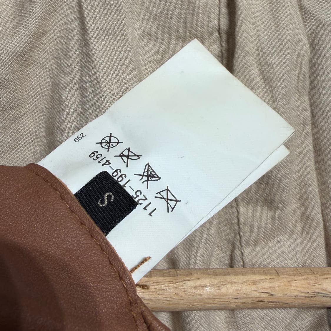 유나이티드 애로우즈 램스킨 레더 자켓 s 90~95 양가죽 카 코트 상품이미지4