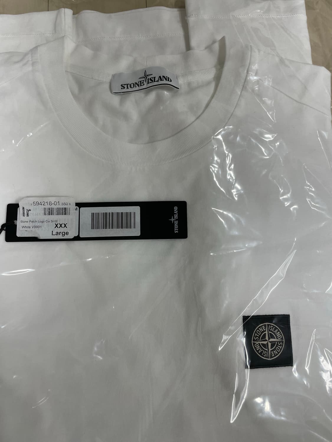 스톤아일랜드 / 패치 로고 반팔 티셔츠 화이트 /3xl 상품이미지3