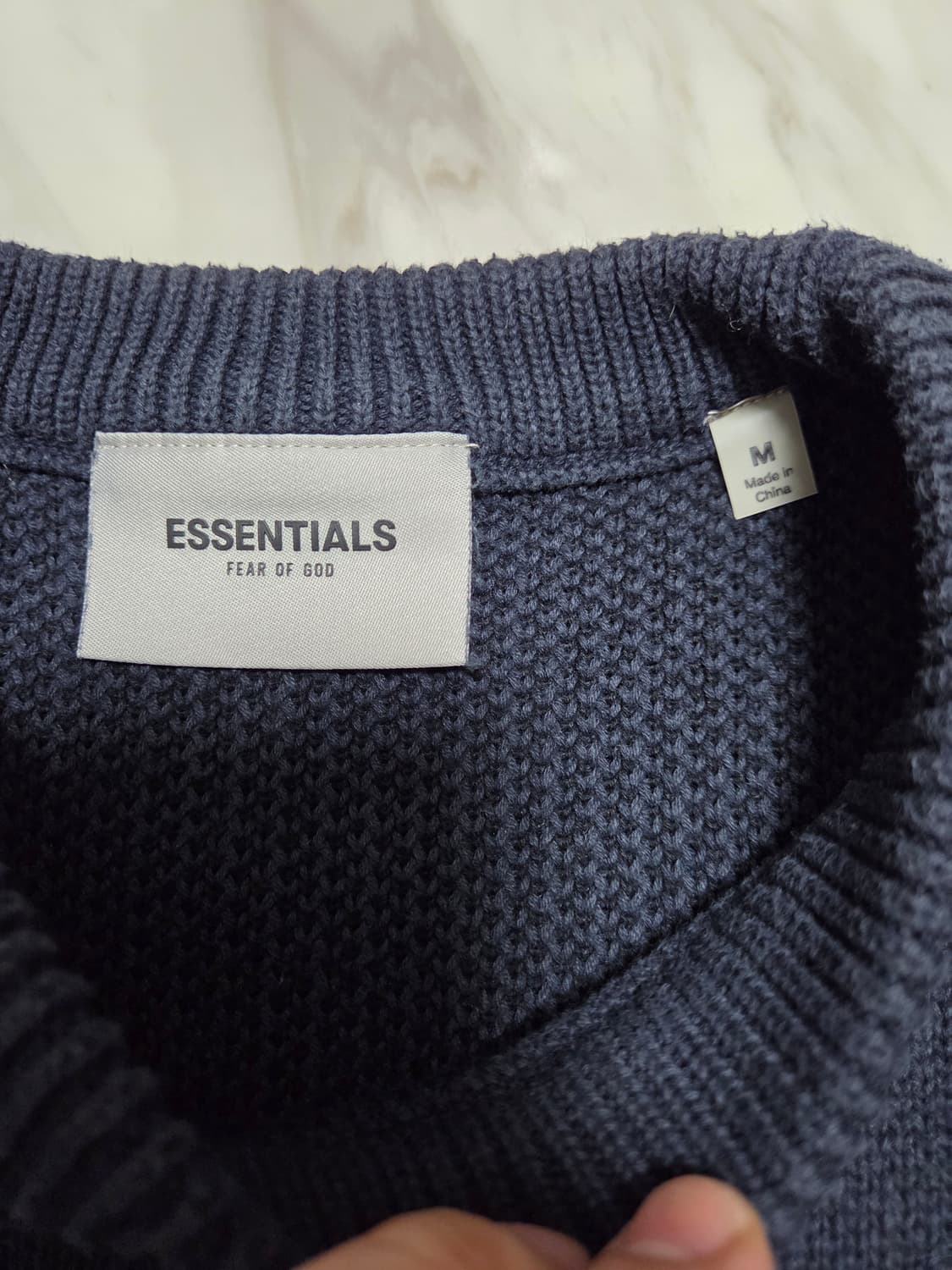 피오갓에센셜 다크 네이비 니트 상품이미지9