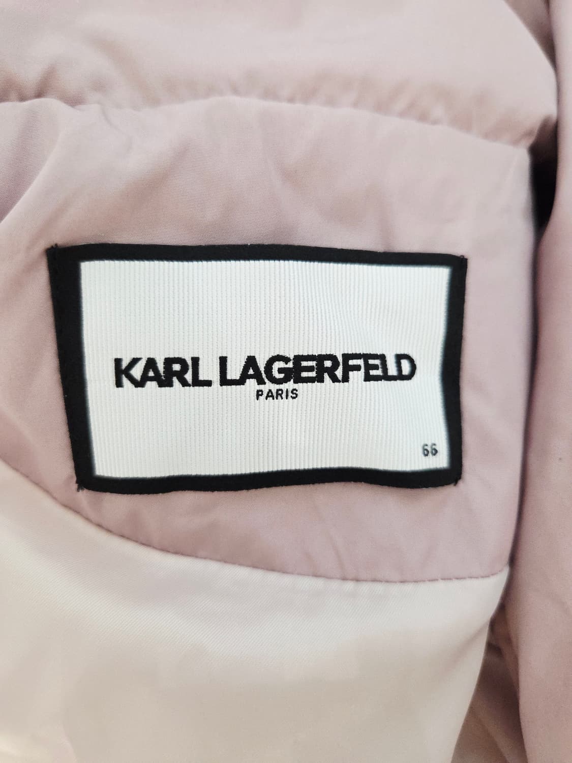 칼 라거펠트 파리스 구스다운 반팔 크롭 패딩 자켓 상품이미지8