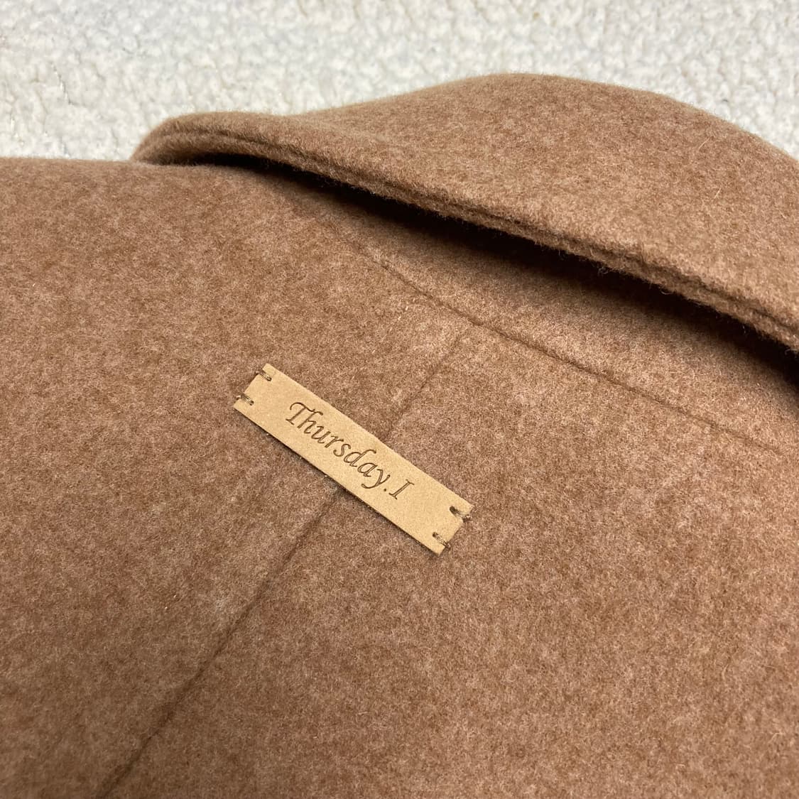 써스데이아일랜드 울 코트 상품이미지5