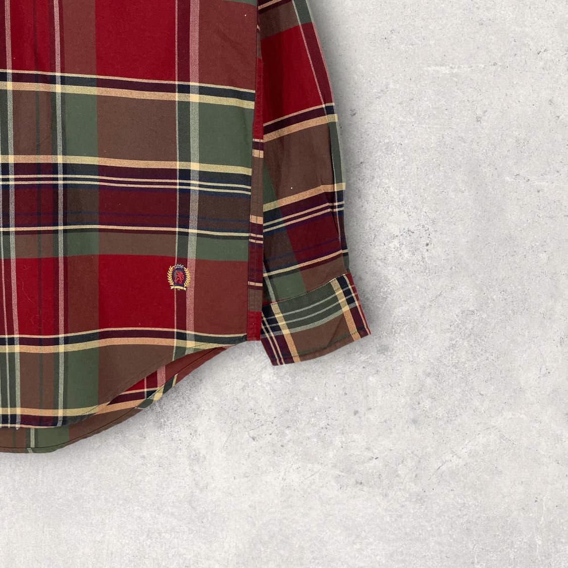 타미힐피거 월계수 로고 체크 패턴 셔츠 상품이미지4