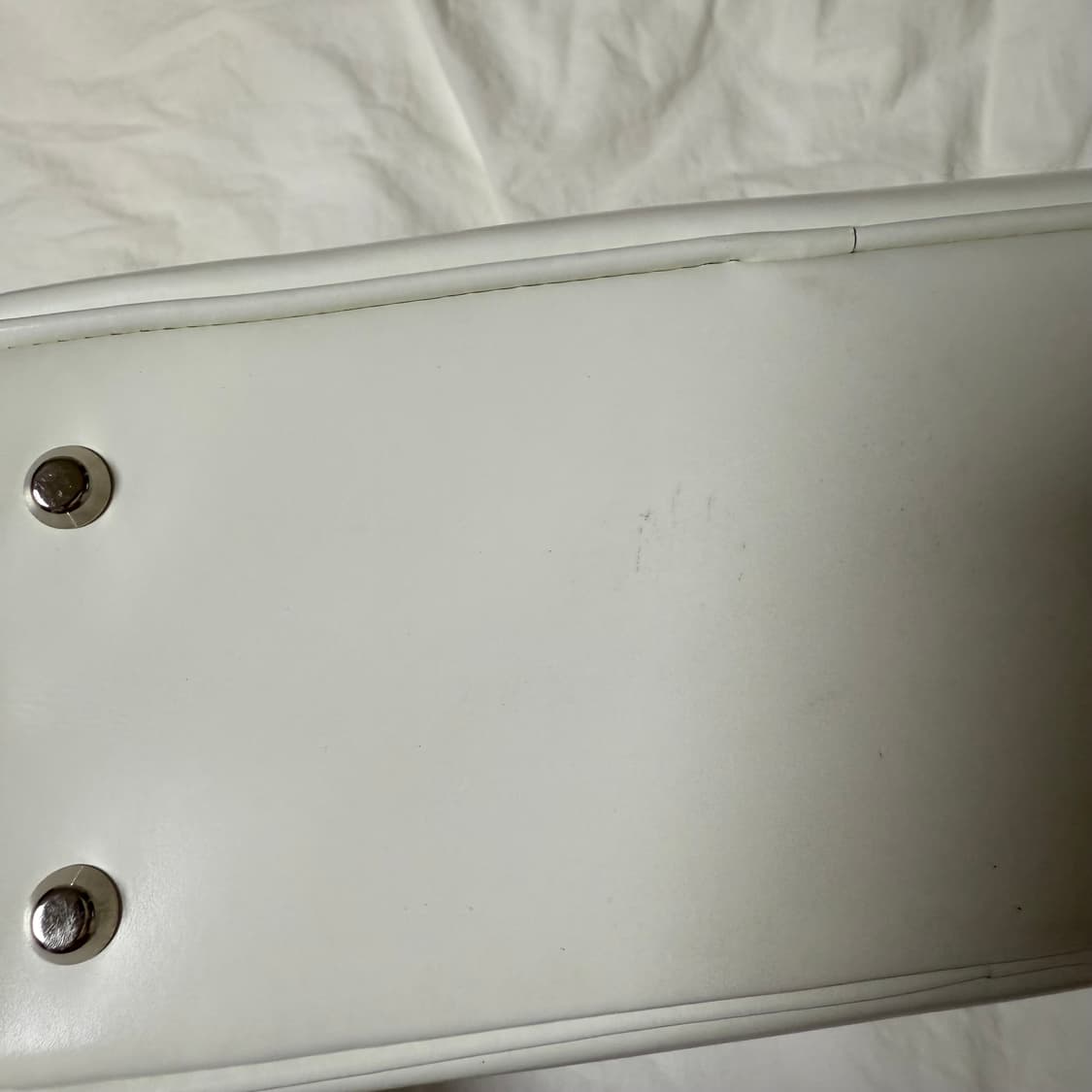 꼼데가르송 아오야마백 라운드 3호 화이트 토트백  상품이미지9