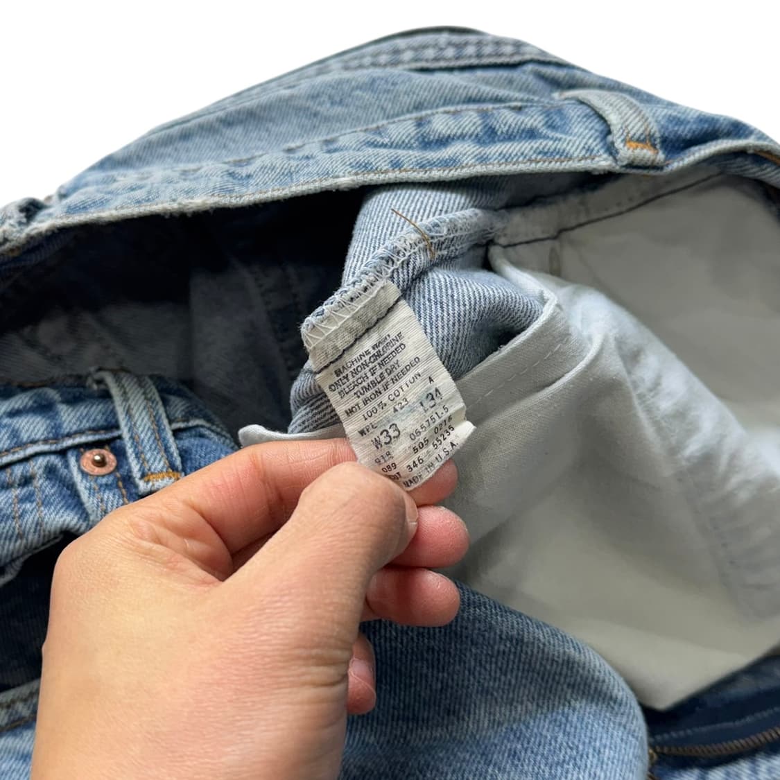 [32] 80's 리바이스 505 데님 청바지 USA [LV1380] 상품이미지4