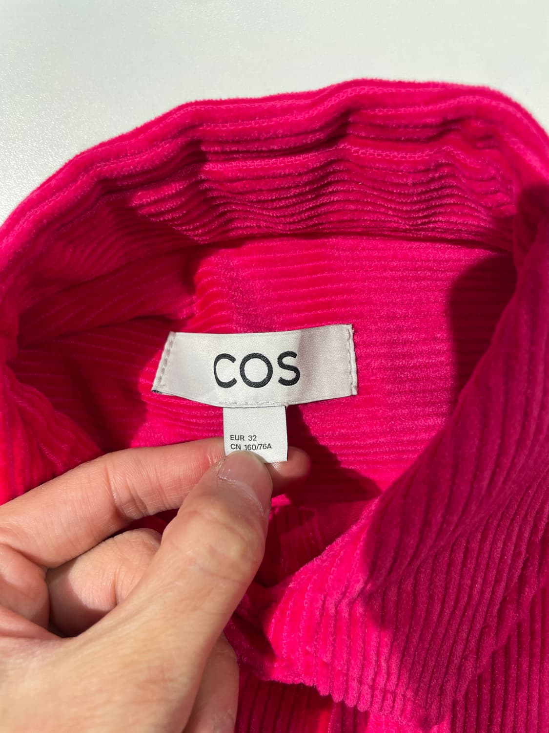 코스 핫 핑크 블렌드 오버사이즈 코듀로이 셔츠 상품이미지7