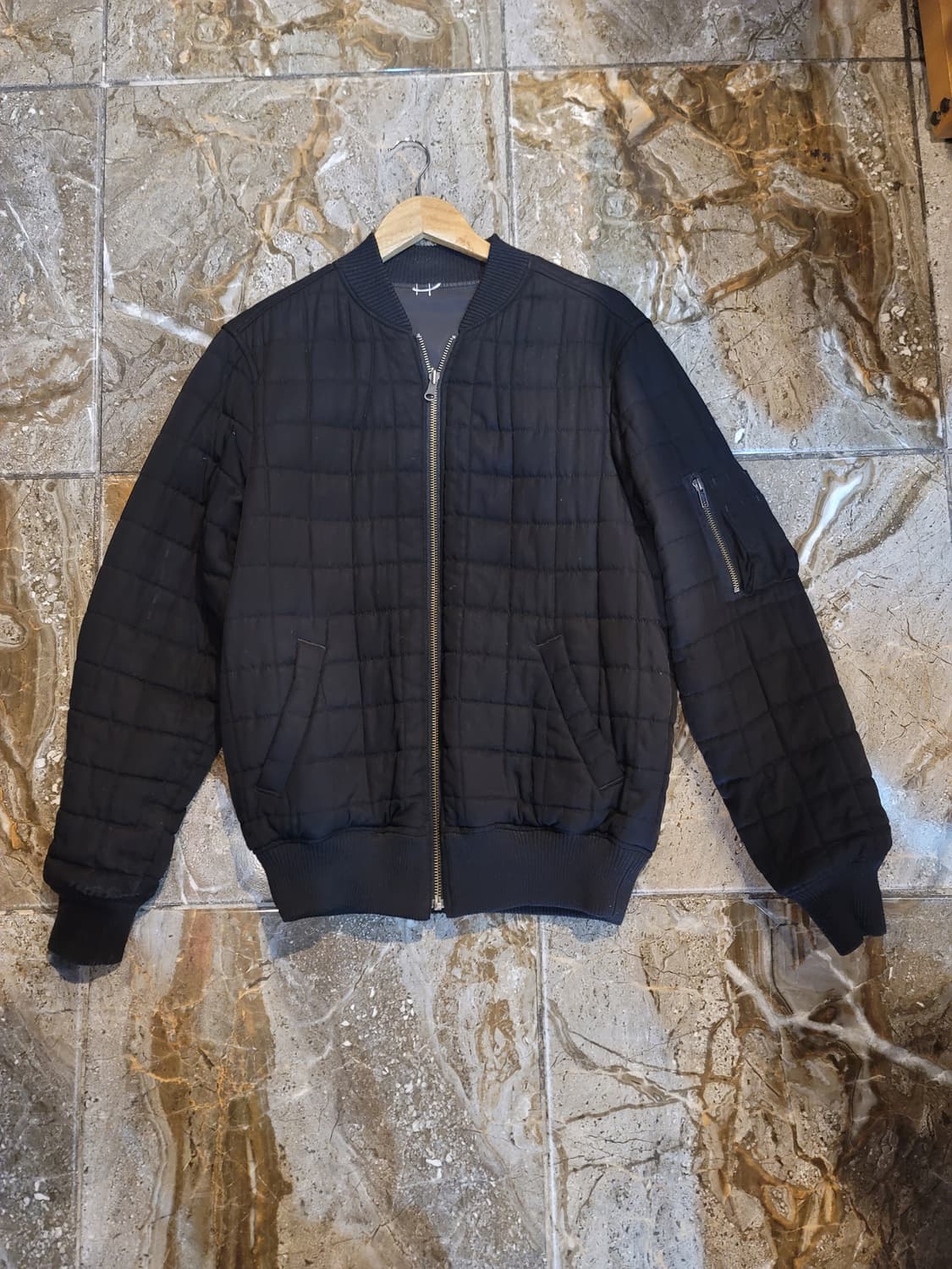 스투시 블랙 달러 패턴 리버시블 봄버 자켓 상품이미지4