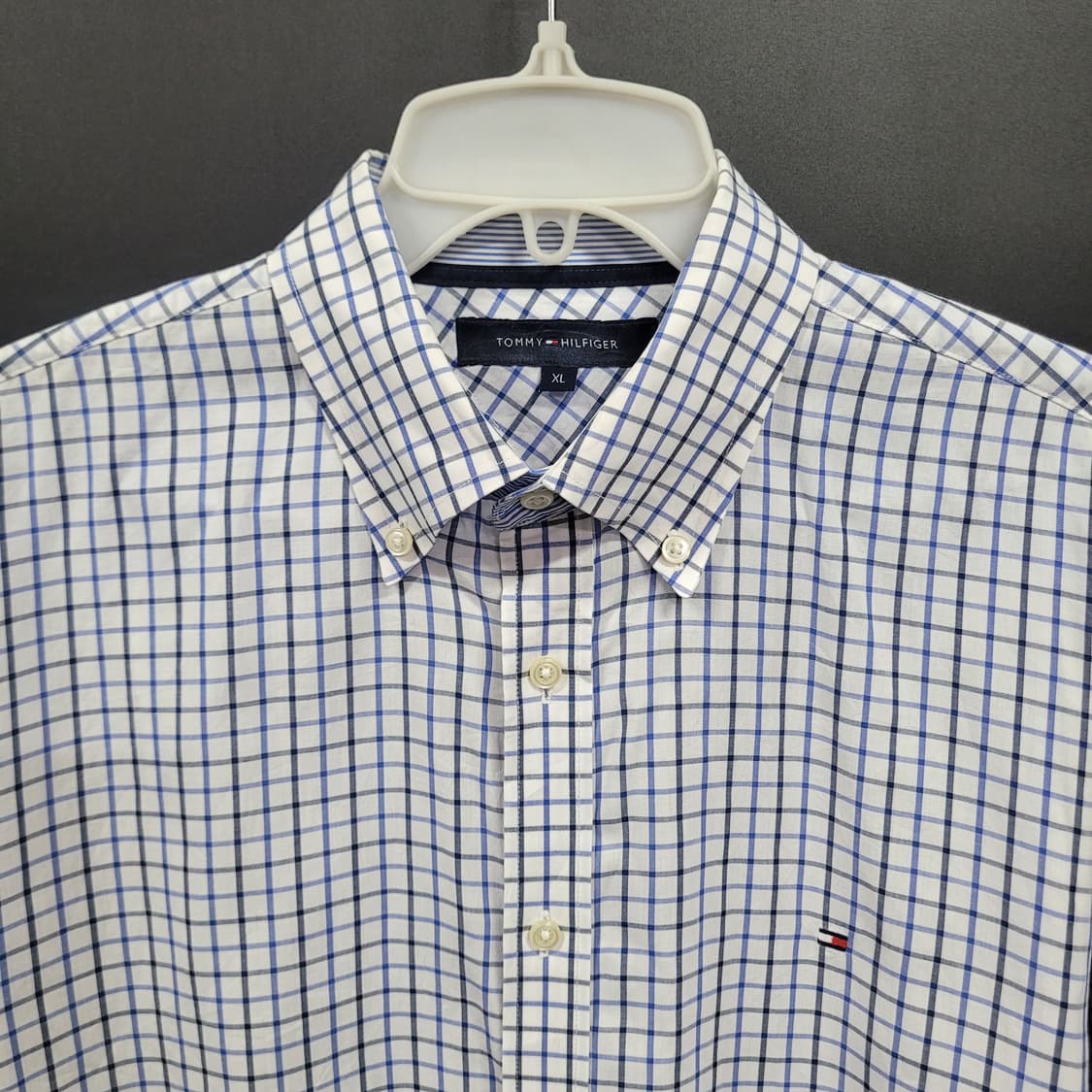 Tommy Hilfiger 타미힐피거 체크 자수로고 셔츠  상품이미지2
