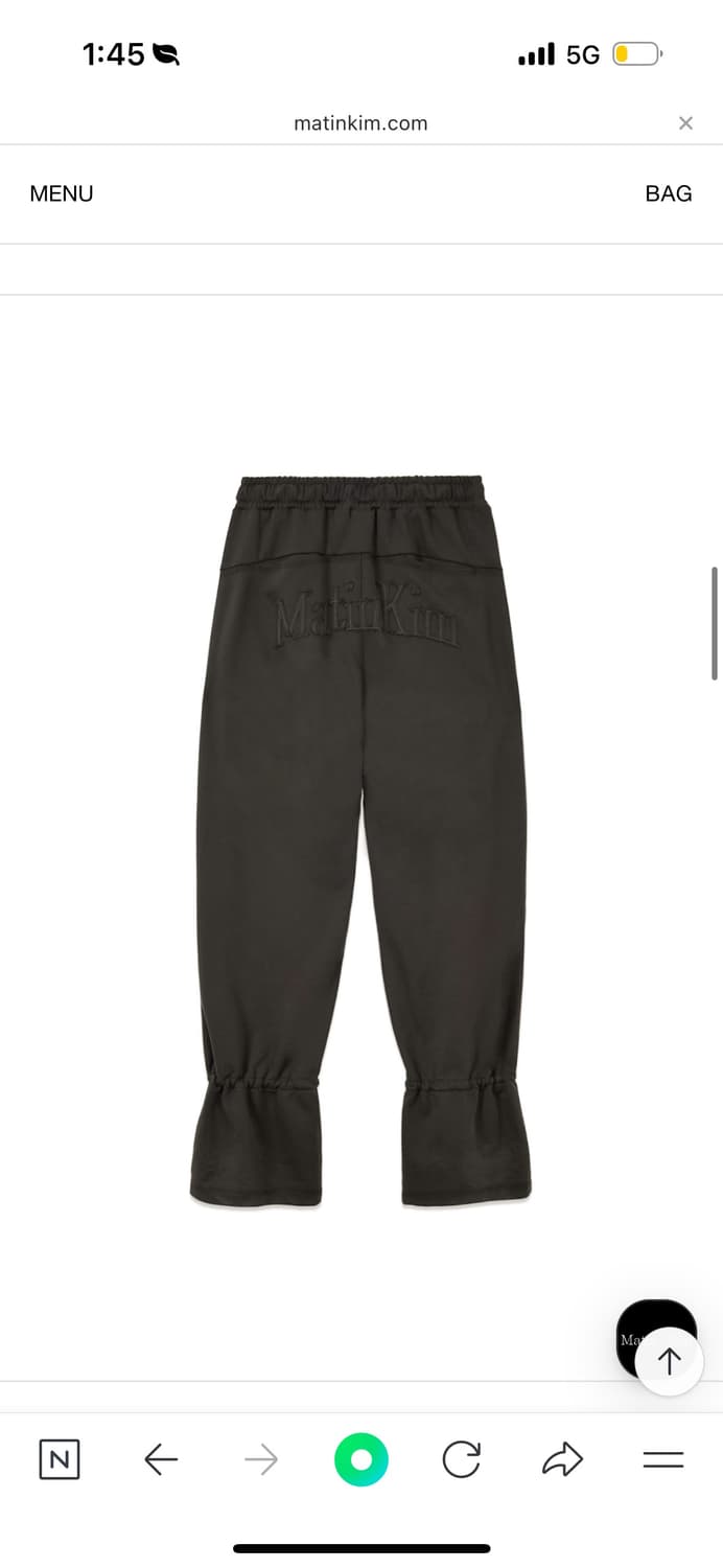 마뗑킴 STRING DETAIL SWEATPANTS IN CHARCOAL 상품이미지3