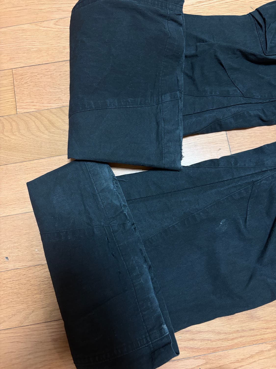 Pocket cargo bootscut pants BLACK 상품이미지3