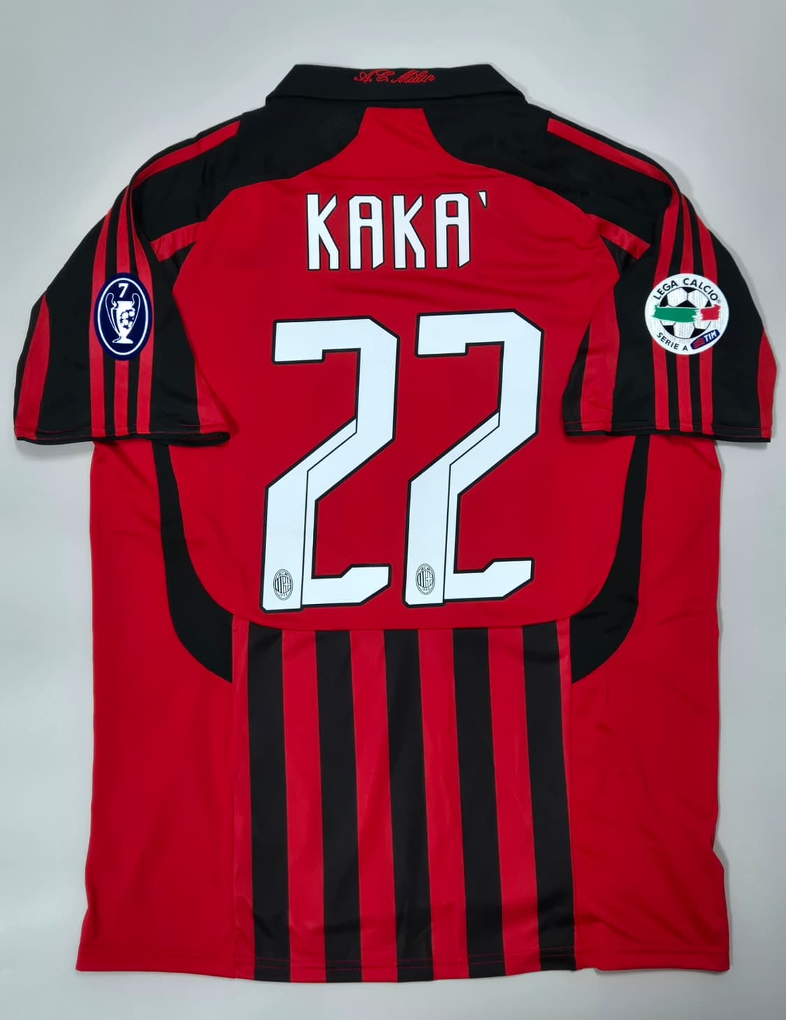 레트로)07-08시즌 ac밀란 홈킷 카카 유니폼 L사이즈 상품이미지1