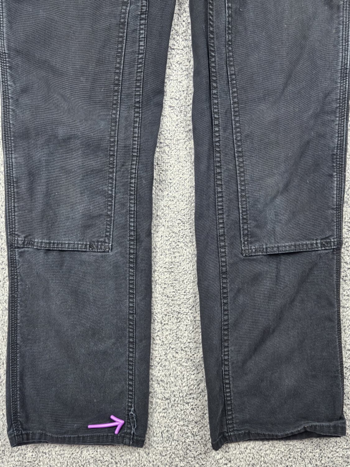 칼하트 캔버스 카펜터 더블니 워크 팬츠( 26X30추정 )/ 10225B 상품이미지6