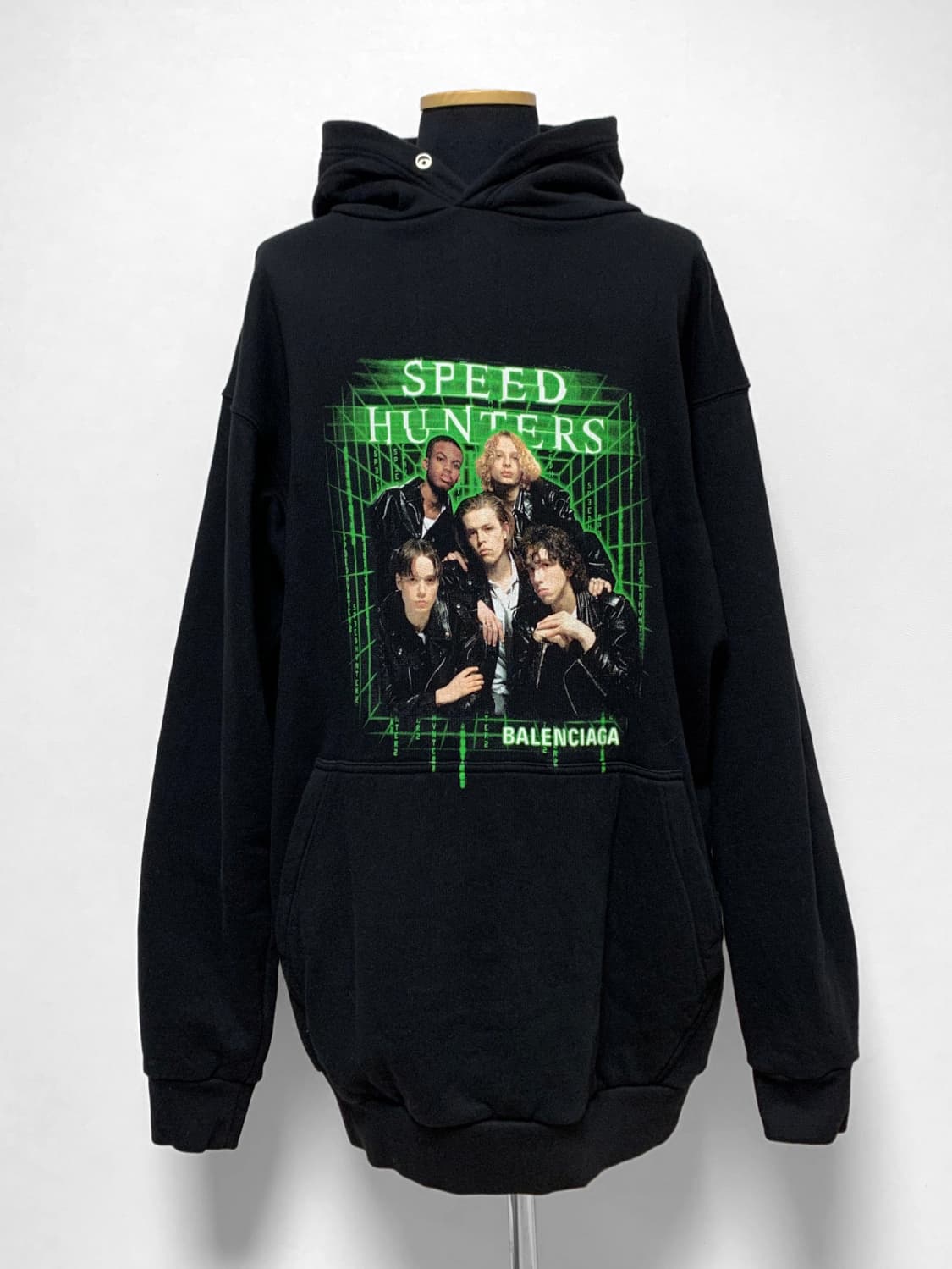 발렌시아가 스피드헌터 후드티 형광 xs 상품이미지1