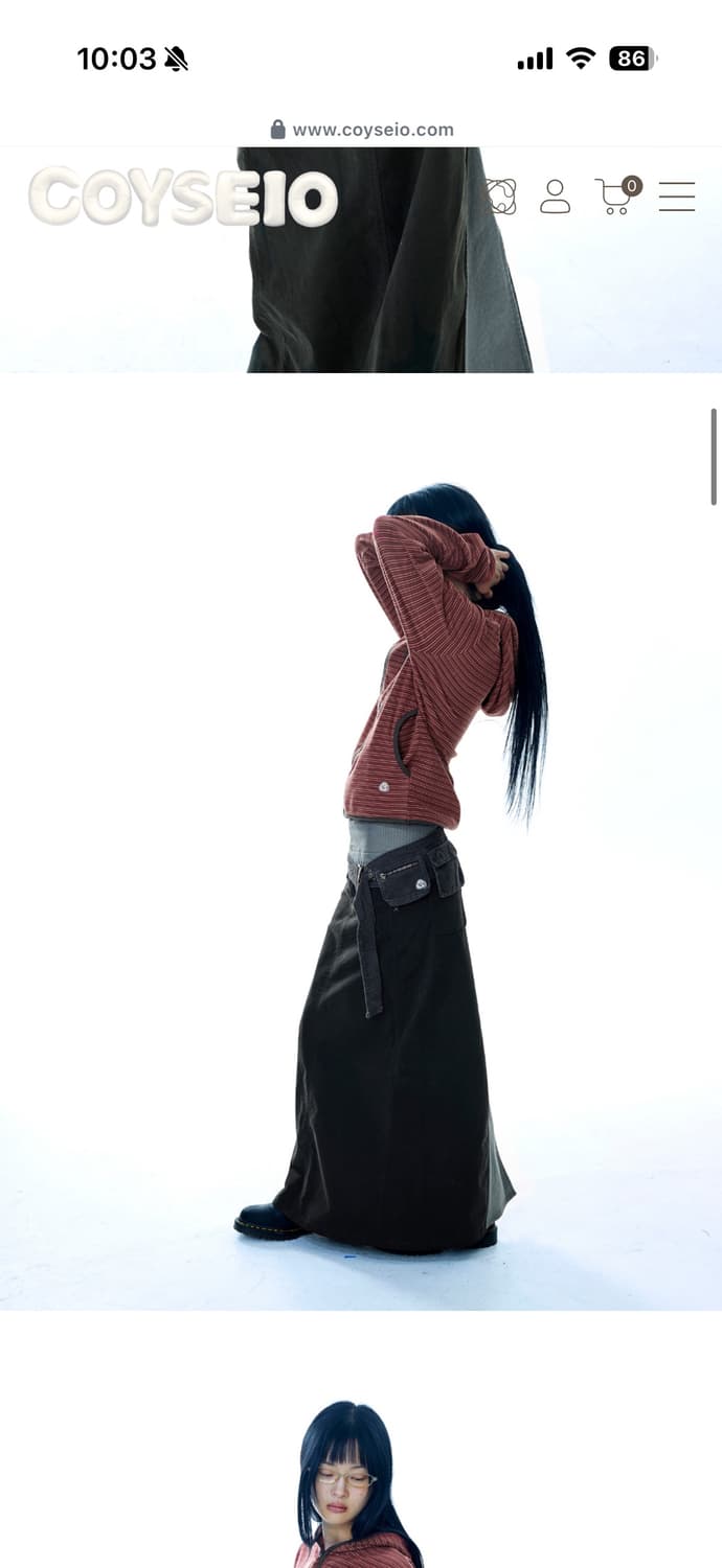 WAIST PANEL SKIRT WARM GREY 상품이미지2