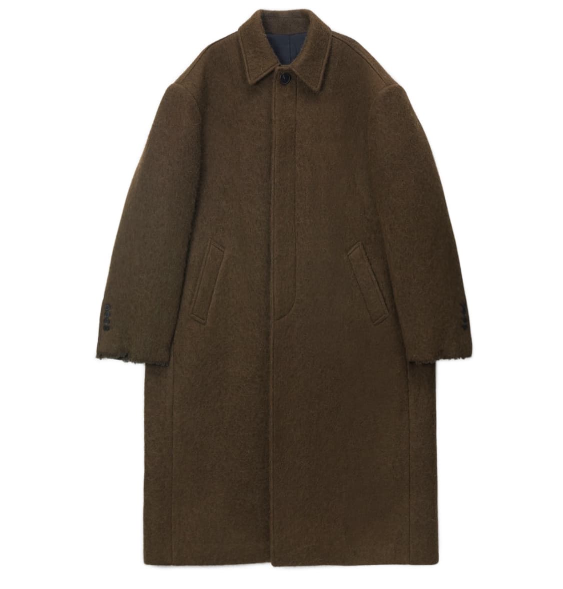 (L)STU 에스티유 fringe Sleeve Mac Coat Brown 상품이미지2