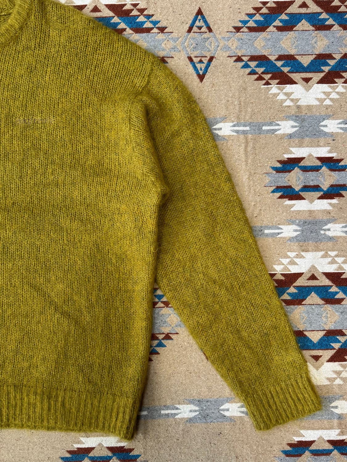 [L] 슈프림 모헤어 스웨터 에시드 그린 - 22FW 상품이미지5