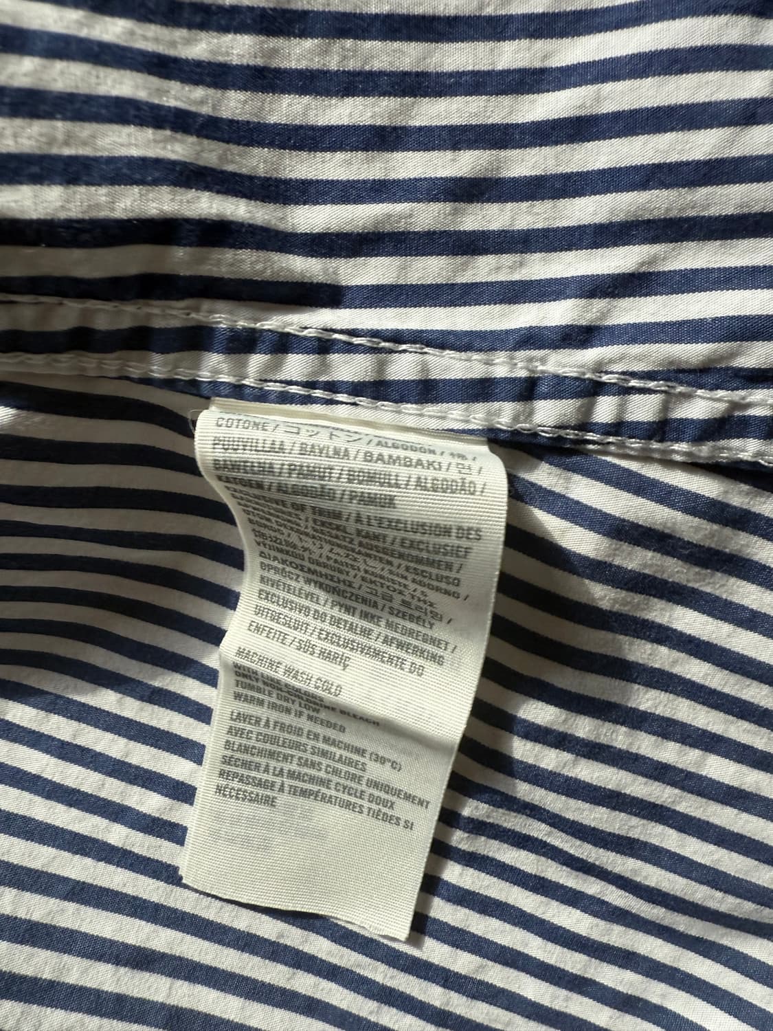 Abercrombie & Fitch 스트라이프 셔츠 L 상품이미지3