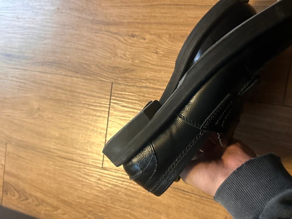 아워레가시 스틸토 블랙 레더 태슬 로퍼 42 상품이미지5