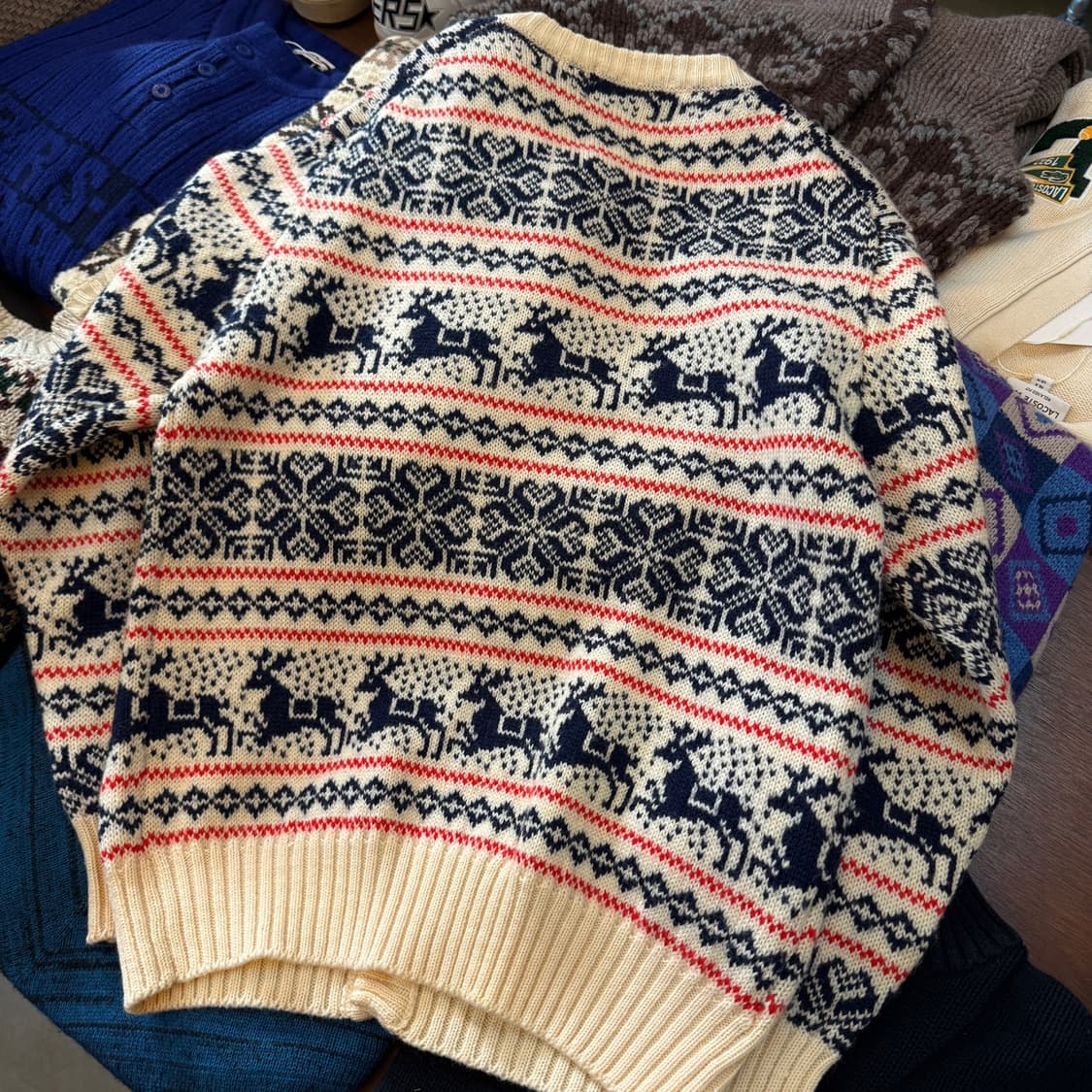 90S 제이프레스 노르딕 네이티브 뉴 울 가디건 상품이미지5