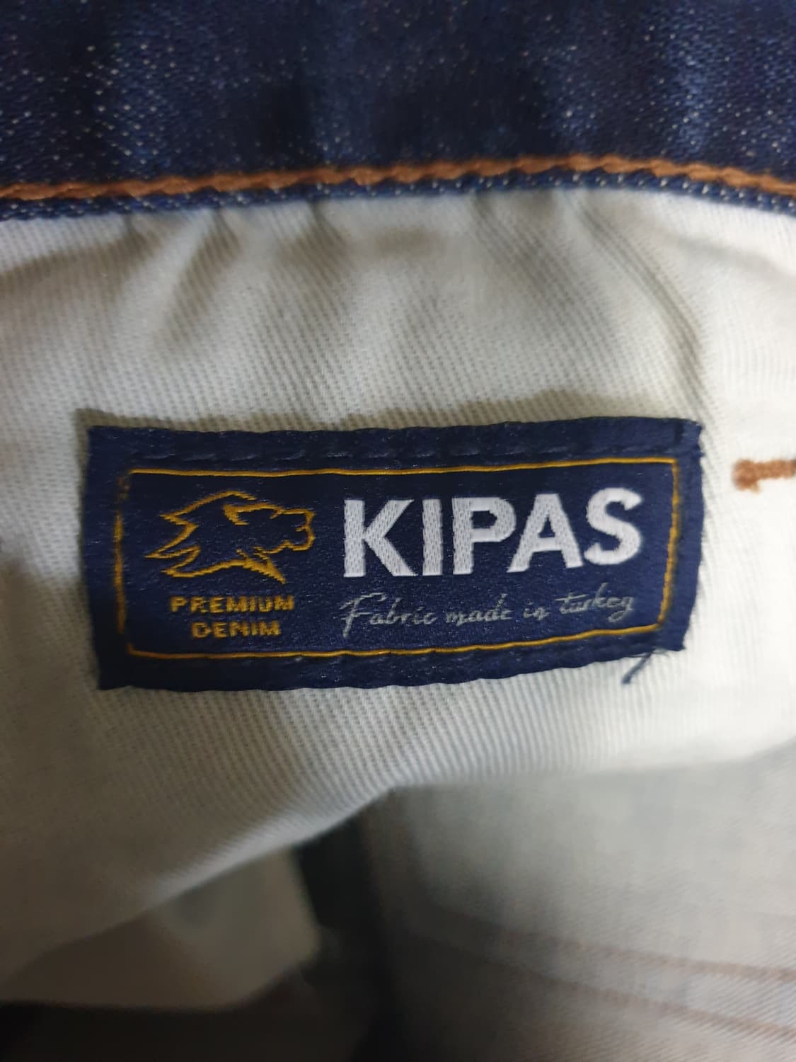 무신사스탠다드 KIPAS 슬림 스트레치 데님진 미디엄인디고 (33) 상품이미지4