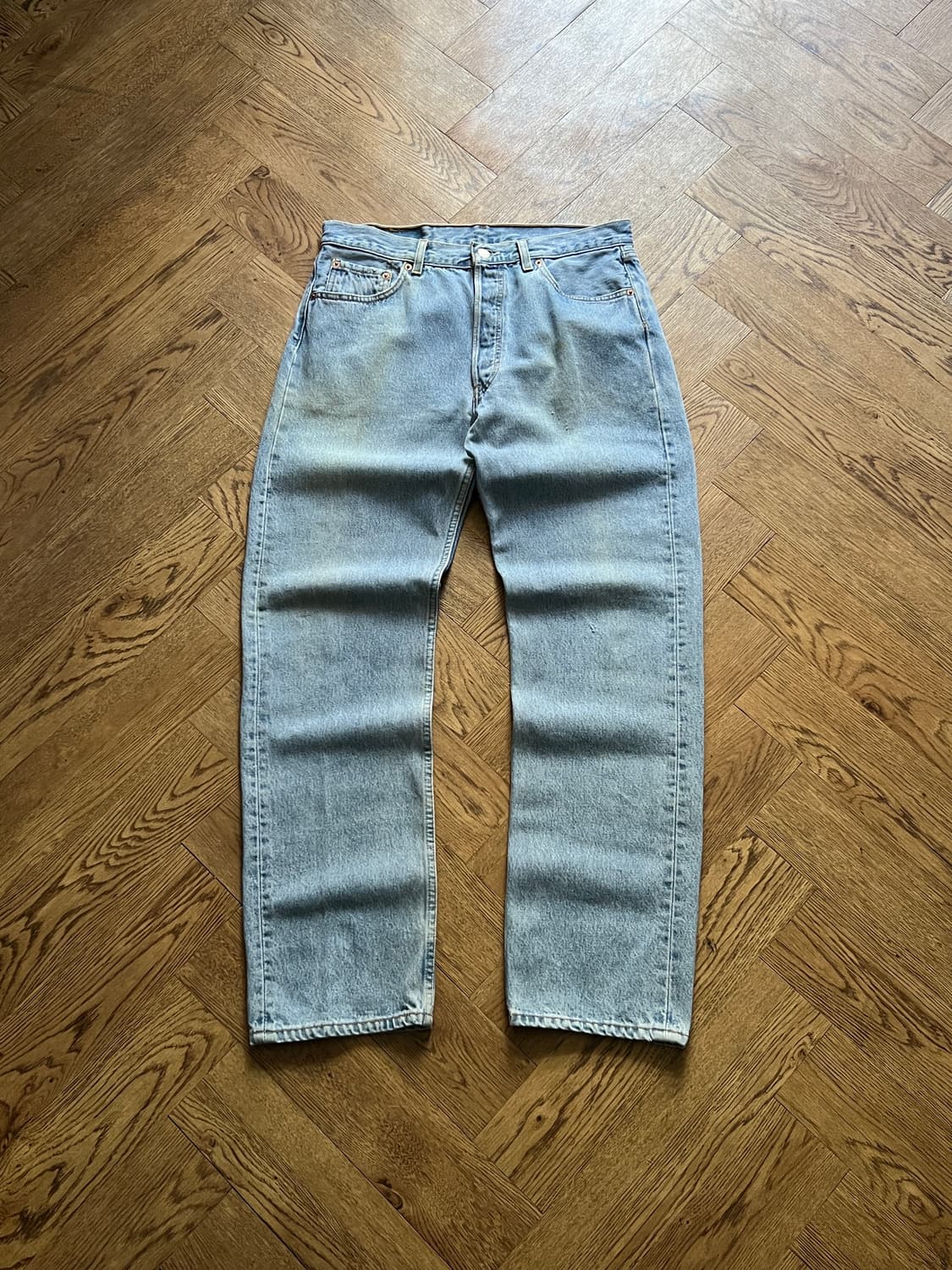 [34]90's 리바이스 501 Made in USA 데님 팬츠 S2 상품이미지2