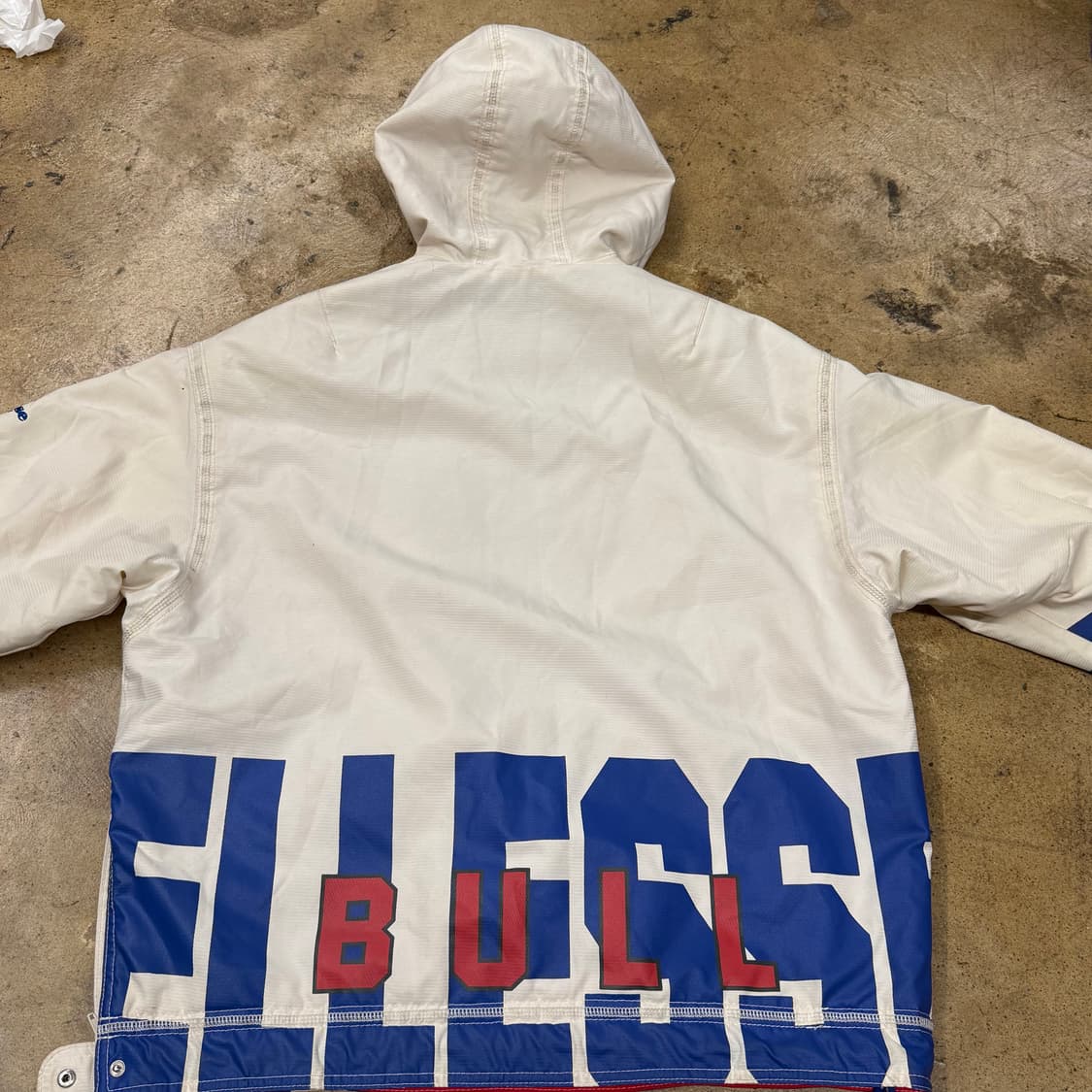 [정품/L] 엘레쎄 불독 후드 바람막이 화이트 b8 상품이미지4